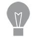 Light bulb icon representing the healthcare innovators Tarun Jolly, M.D. connects with in New Orleans, LA